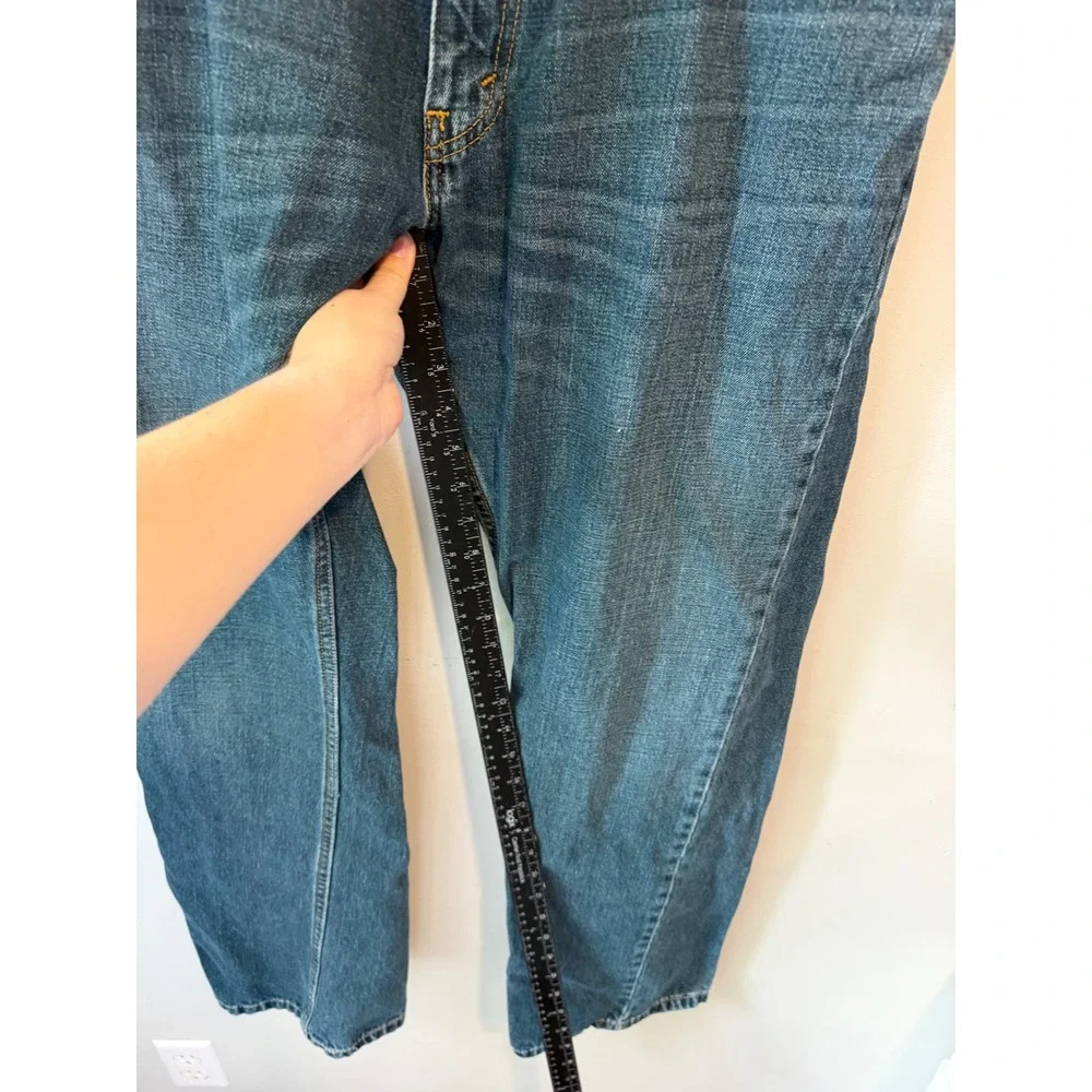 Levis 514 Slim Straight Mens Jeans 36x32 Medium Wash Blue Denim 100% Cotton